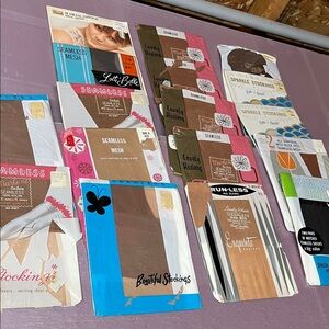 Vintage lot of 17 Pantyhose Mixed Brands/Sizes